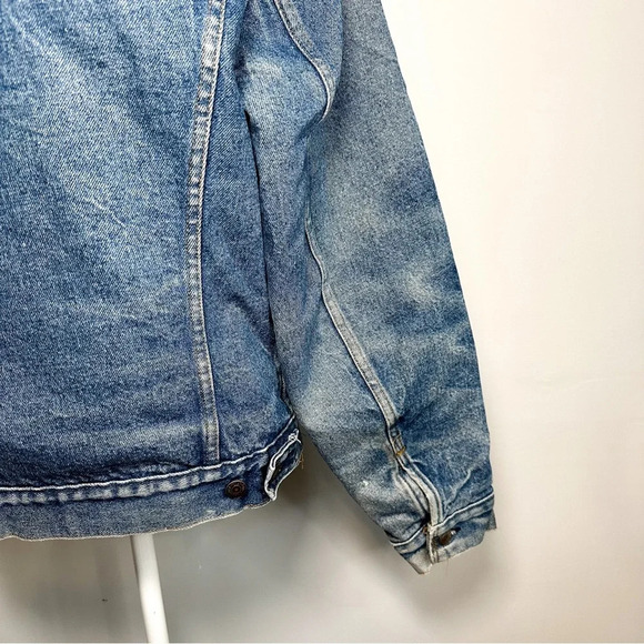Vintage Levi’s Wool Lined Denim Jacket - Bomber / Trucker style - Picture 10 of 11
